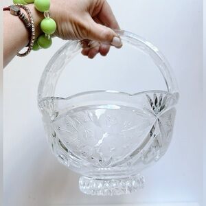 Vintage Fifth Avenue Wellington Crystal Basket